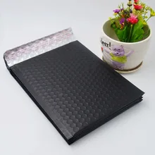 Пузырьковый буфер защита от падения сумка коэкструзионная пленка пузырьковый мешок Экспресс упаковочный конверт пенопластовый мешок черный 60 шт 15x20 см+ 4 см