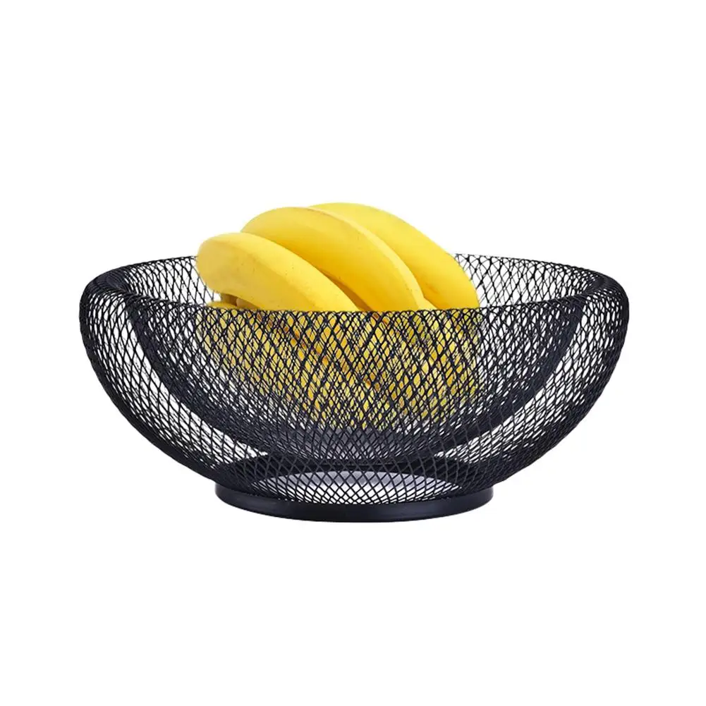 

Nordic Creative Simple Double Layer Storage Basket Drain Iron Storage Bowl Fruit Candy Storage Basket for Living Room Home