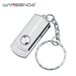 WANSENDA – clé USB 2.0 en métal, nouveau porte clés, support à mémoire de 8GB 16GB 32GB 64GB 128GB, lecteur Flash Design Roation 