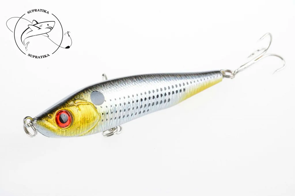 1Piece 95mm 21g Fishing Bait Sinking Bionic Squid Pencil Lure For Isca Artificial With 2 Hooks Pesca Tackle | Спорт и развлечения