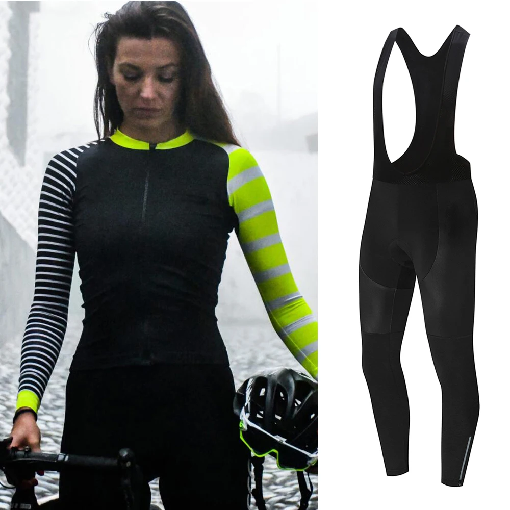 

Women's Spring/Autumn Pro Team Cycling Long Jersey Sets Clothing Road Bike Suits Breathable Bicycle Sleeves Pants Maillot Shirts