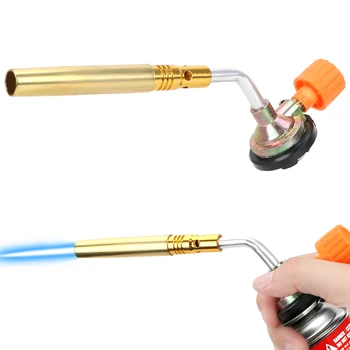 

Butane Gas Blow Torch Welding Torch Hand Ignition Portable Flamethrower Burner Flame Gun Camping Welding BBQ Tool