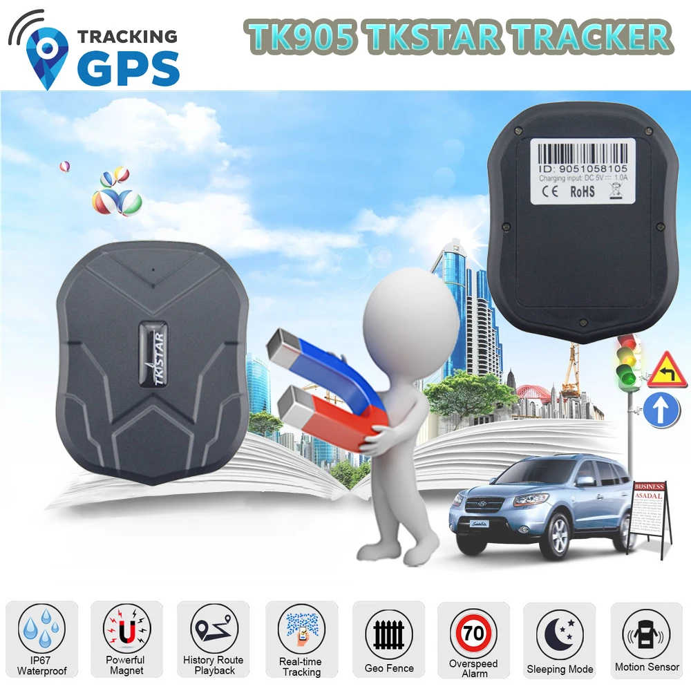 Tkstar tk905 Автомобильный gps Трекер Автомобильное устройство слежения автомобильный