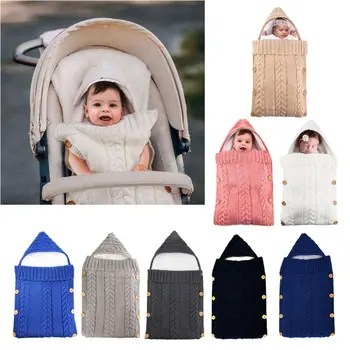 

Warm Baby Blanket Baby Sleeping Bag Footmuff Fleece Lining Newborn Swadding Wrap