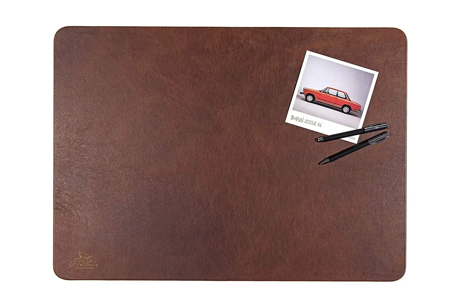 

Desk Pad By Centaur 50x70 Cm Handmade In Germany Leather Rounded Corners Non-slip Nut-brown Other Colors and Sizes