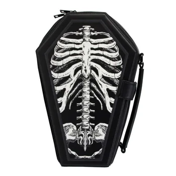 

Steampunk Skull Cross Shoulder Bags Gothic Women Cosplay Handbags Messenger Crossbody Bag Ladies Halloween Top-Handle Back Pack