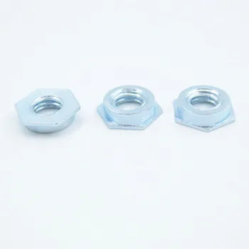

30pcs M2.5 M3 M4 M5 press rivets nuts flush mosaic carbon steel environmental protection riveting nut blue and white zinc