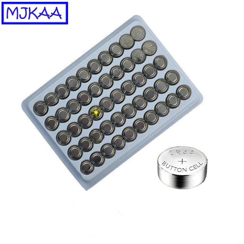 50 шт. щелочные кнопочные батарейки AG13 LR44 1 5 в 357A A76 303 SR44SW SP76 L1154 RW82 RW42|button cell battery|cell