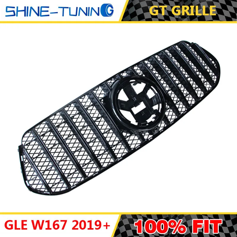 Front grill suitable for mercedes GLE W167 GT GT R AMG Grille for GLE300 GLE350 GLE400 GLE450 Without emblem