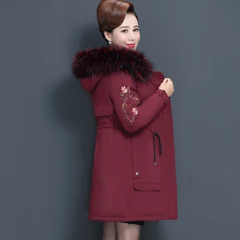 

Winter Female Jacket New 2019 Lengthen Coat Women Winter Coat Women Parka Warm Hooded Winter Jacket Women Plus size 5XL