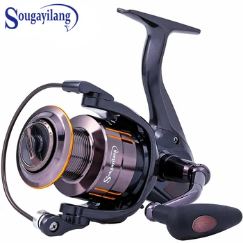 

Sougayilang Spinning Fishing Reel Ultra Smooth 13+1BB Powerful Non-Slip Fishing Reel with Direct Drive Secure-Fit Handle Pesca