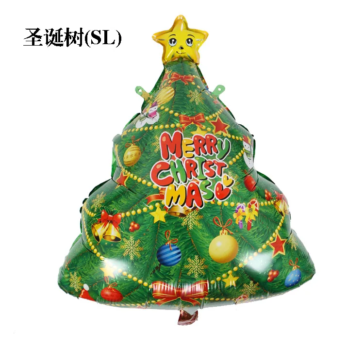

Christmas stock Foil Balloons Christmas tree Balloon Christmas party Decorations Navidad Gift Box Ball New Year 2019