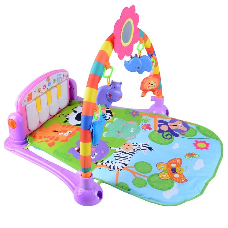 

Infants Fitness Rack Game Blanket Pedal Piano Baby Music Story Multi-functional Crawl Pad