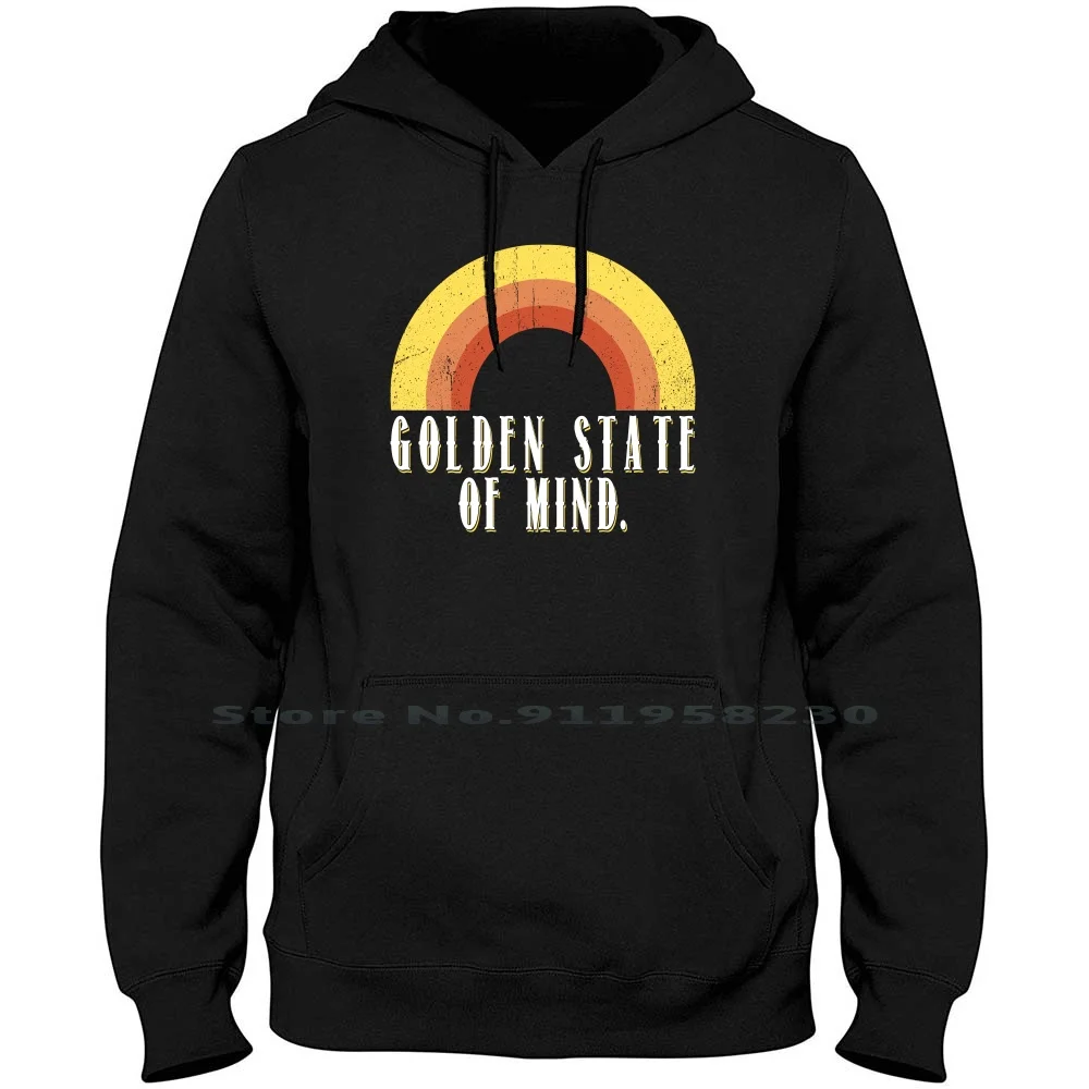Of Mind Uomo Donna Felpa Con Cappuccio Pullover Maglione 6Xl Cotone Di Grandi Dimensioni California Golden Bridge State Boost James Rant Gold Old Ant 