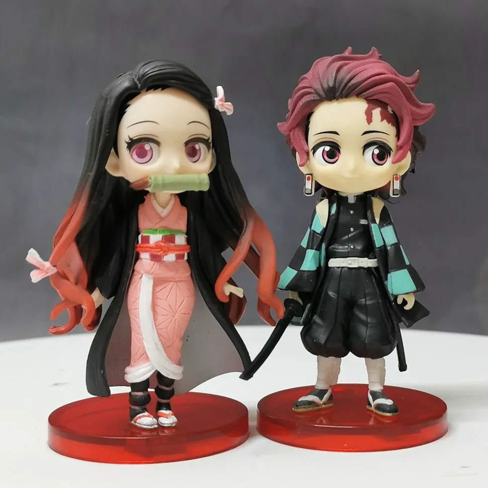 Аниме Фигурка модель демон убийца Kimetsu No Yaiba Q Posket Kamado Tanjirou Kamado Nezuko Agatsuma Zenitsu Фигурки игрушки