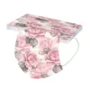 10pcs Adult Floral Printed Masks Mouth-muffle Disposable Flower Pattern Face mask 3 Layer Ply Meltblown Cloth Filter Facemask 3