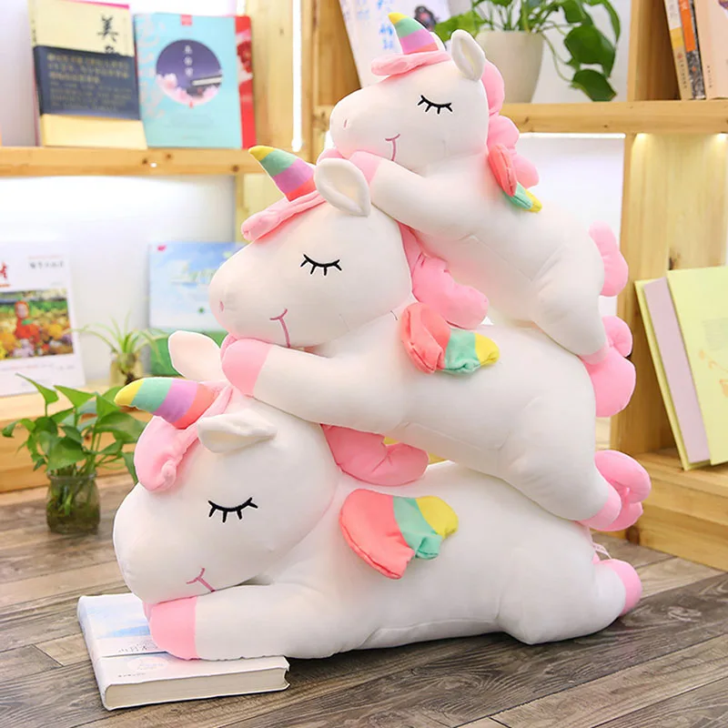 1 шт. 50 см Очаровательная плюшевая игрушка единорог Подушка Kawaii мягкие игрушки-единороги для детей креативная подушка