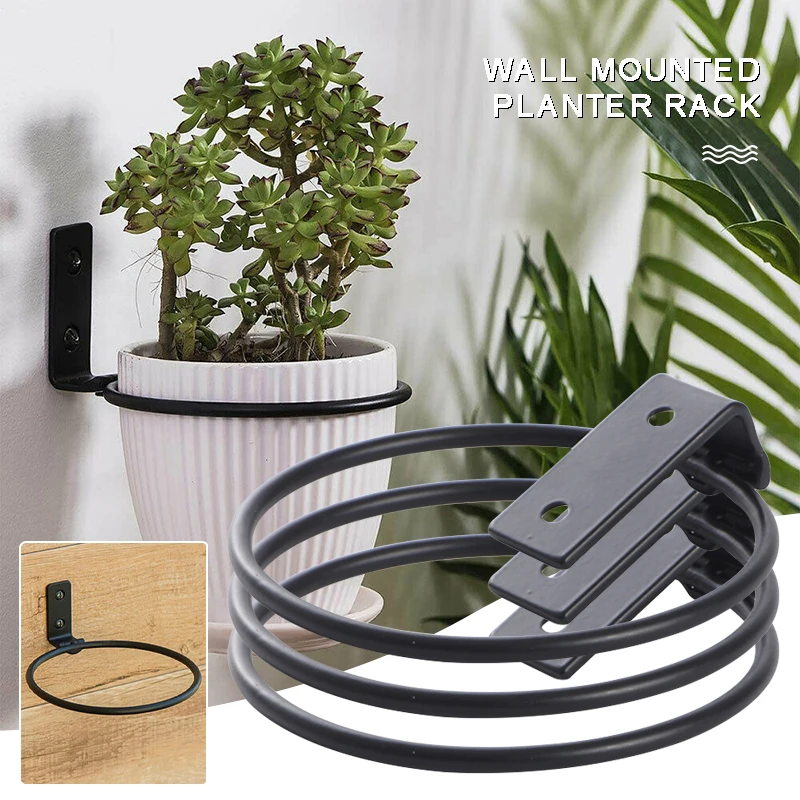 Anneau porte-plante en métal, 4/6 pouces, support mural pliable, crochet  pour Pot de fleur, manchon annulaire - AliExpress