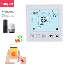 WiFi Smart Room Thermostat Wall-hung Gas Boiler Heating Temperature Controller 90-240V Thermoregulator Google Home Echo Alexa