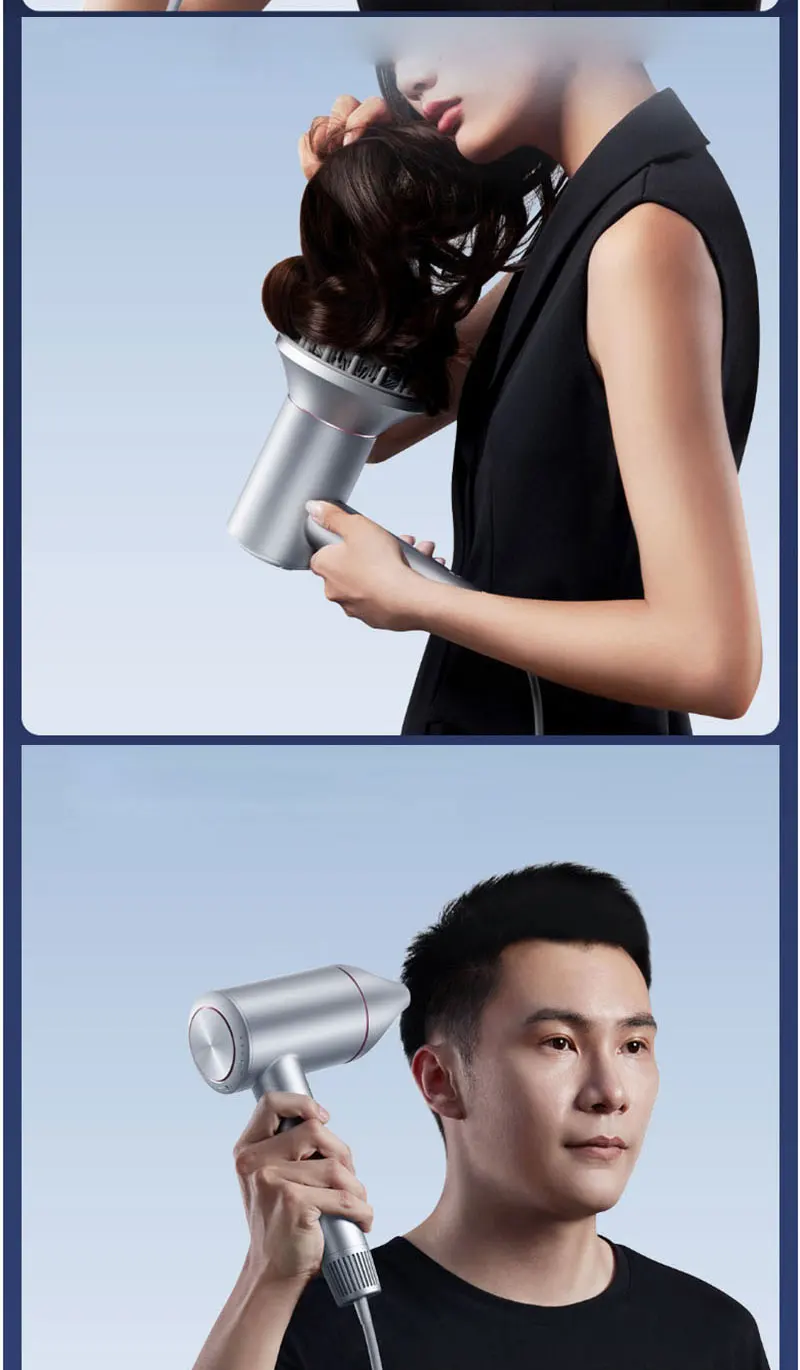 Secador de Cabelo Secagem do Cabelo com Difusor Xiaomi Youpin Iônico Negativo Alta Velocidade Rápido Suporte Cabelo Drye H900 Íon 13 cabelo com difusor suporte alta velocidade cabelo drye