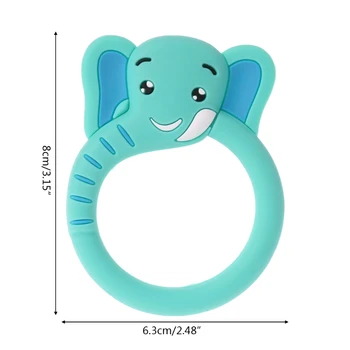 

Baby Teether Pacifier Cartoon Teething Nursing Silicone BPA Free Necklace Toys