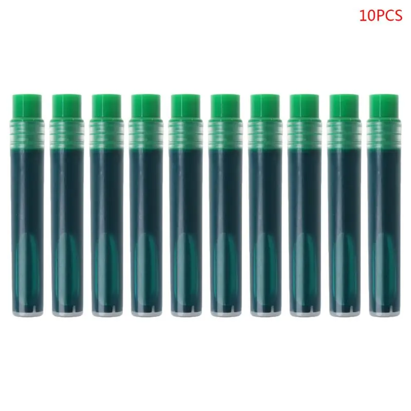 Green 10 шт. Сменные заправки для белой доски, маркерная ручка, белая доска, сухие стираемые ручки, школьные принадлежности, канцелярские принадлежности - Цвет графита: Green
