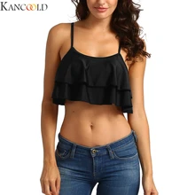 Сексуальный черный бикини Топ для женщин купальный костюм пуш-ап сплошной цвет Мягкий купальник пляжная одежда Топ для плавания купальник бюстгальтер maillot de bain