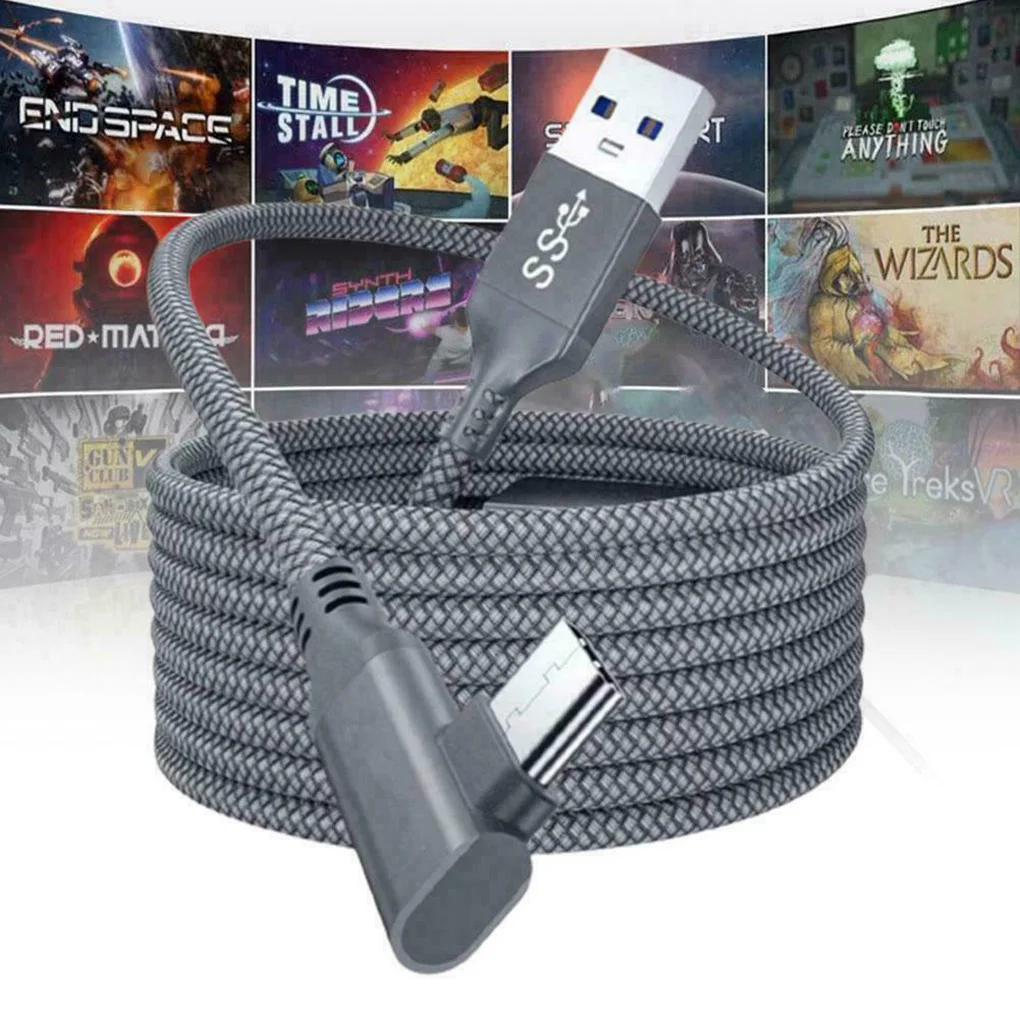 5M de carga de Cable de datos de línea de Oculus búsqueda enlace 1/2 VR Headset USB 3,0 tipo C la transferencia de datos tipo-C a USB-A Cable VR accesorio