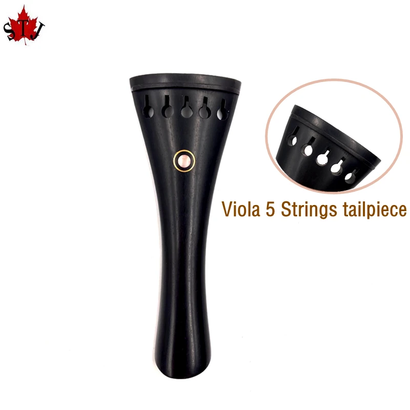 5 Strings Viola tailpiece Indian grade A ebony wood Paris Eye inlay Viola parts accessories fittings 1pcs