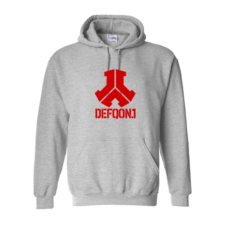 Толстовка Defqon мужская с капюшоном Повседневная хлопковая осенняя/Осенняя теплая
