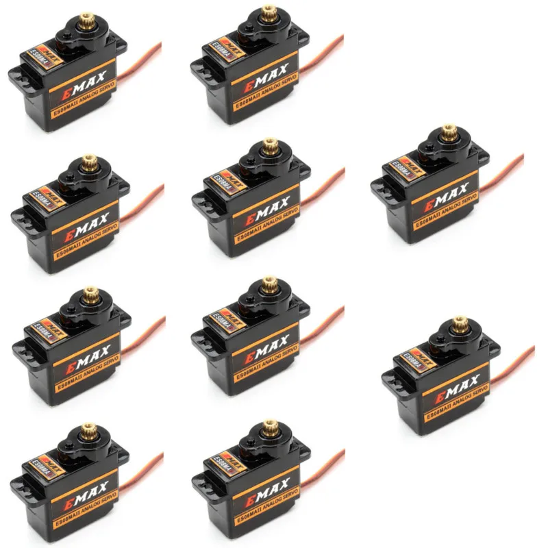 10 шт. EMAX ES08MAII 12g Мини-Аналоговый сервопривод для радиоуправляемого автомобиля, лодки, вертолета, самолета, радиоуправляемого робота, бесплат... 10 шт. EMAX ES08MAII 12g Мини-Аналоговый сервопривод для радиоуправляемого автомобиля, лодки, вертолета, самолета, радиоуправляемого робота, бесплат...