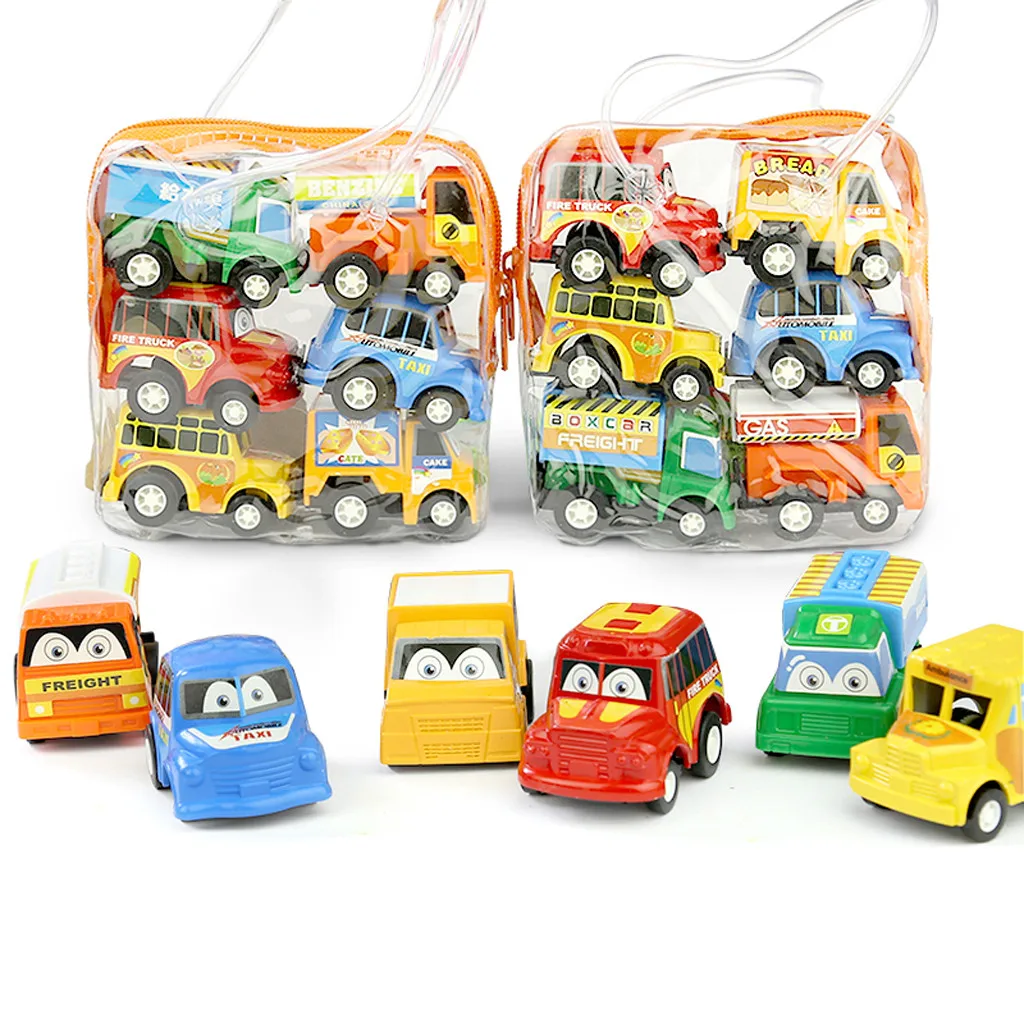 Милые Игрушки для маленьких детей с поворотом вперед, заводная Весенняя Инженерная игрушка, инерционная игрушка для автомобиля с вытягиванием, подарок для автомобиля#4