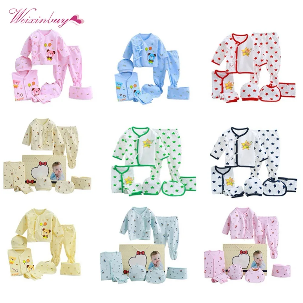 WEIXINBUY/комплект одежды для новорожденных; модное нижнее белье из хлопка для младенцев; костюмы для маленьких мальчиков и девочек; комплект одежды для детей от 0 до 3 месяцев