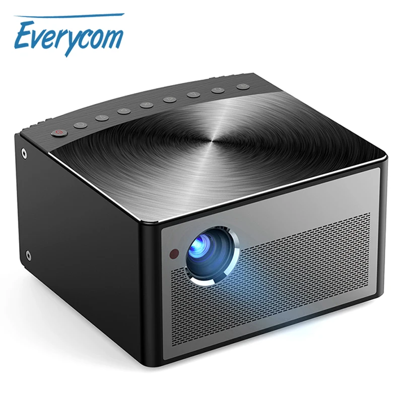 Проектор HD DLP Everycom H1 Android Wi Fi затвор активный 3D умный проектор 1300 ANSI люменов