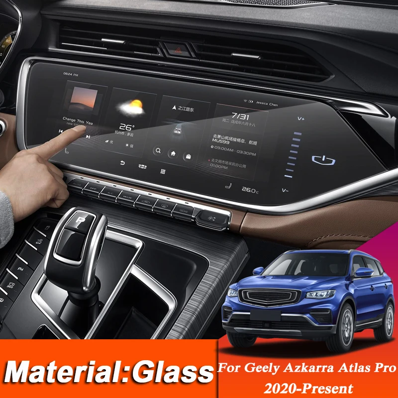 

Car Styling Dashboard GPS Navigation Screen Glass Protective Film for Geely Azkarra Atlas Pro 2020-Present Interior Sticker