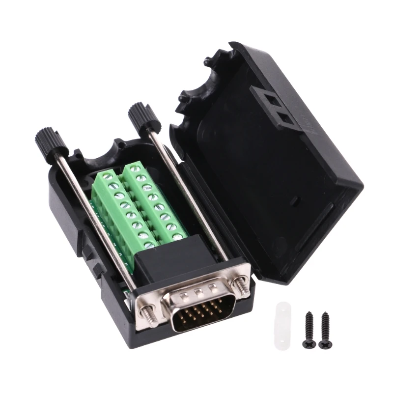 D SUB DB15 VGA Male Female 3 ряда 15 контактный разъем Breakout терминалы тип винта DIY