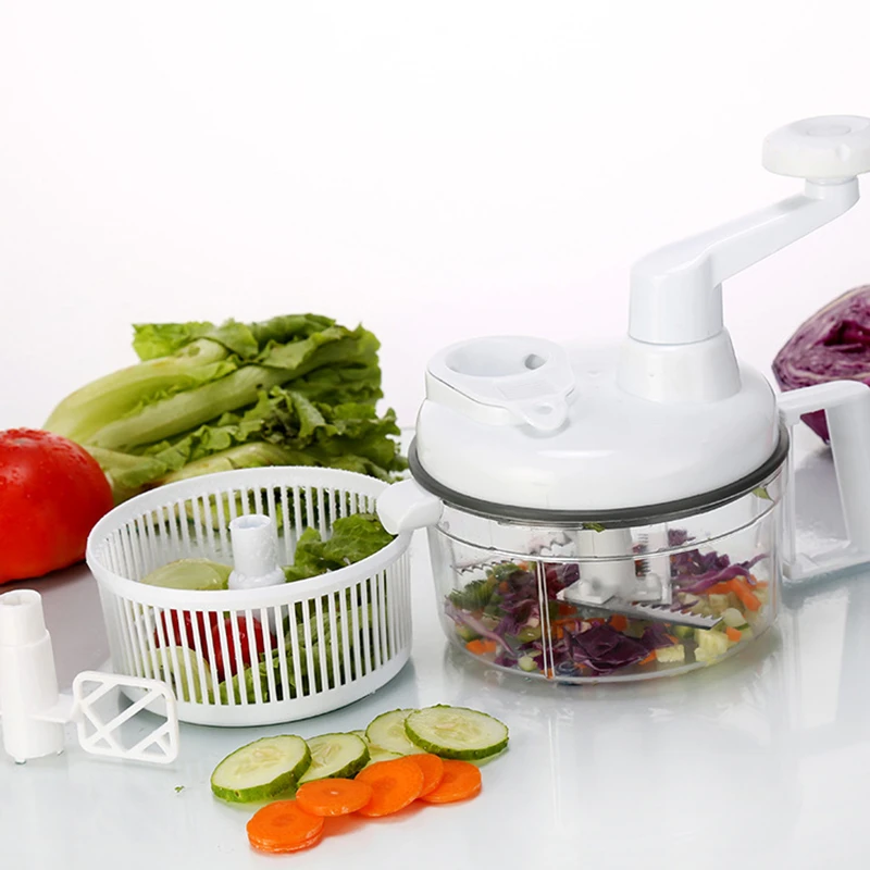 1 個マニュアル野菜チョッパー多機能ハンドシュレッダー攪拌機トリプルキッチンツール Kitchen Tools Manual Vegetable Chopperchopper Multifunctional Aliexpress