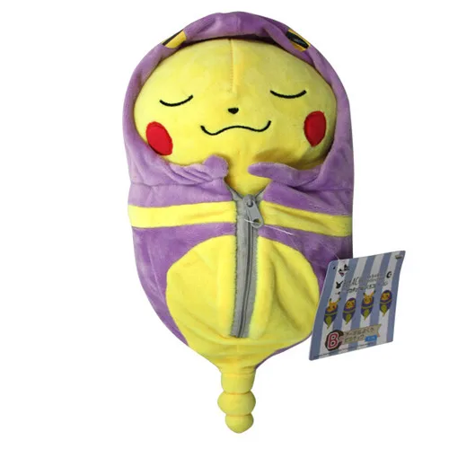 3 шт. косплей Пикачу; Чаризард ичибан Kuji Nebukuro Eevee спальный мешок Ekans Kawaii Peluche Детские куклы детские игрушки
