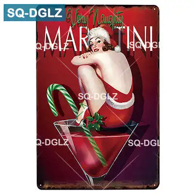[SQ-DGLZ] Коктейльная металлическая табличка, Настенный декор, жестяная вывеска, Клубные Металлические Ремесла, Декор, живопись, плащи, искусство, винтажные наклейки, домашний декор - Цвет: 2168