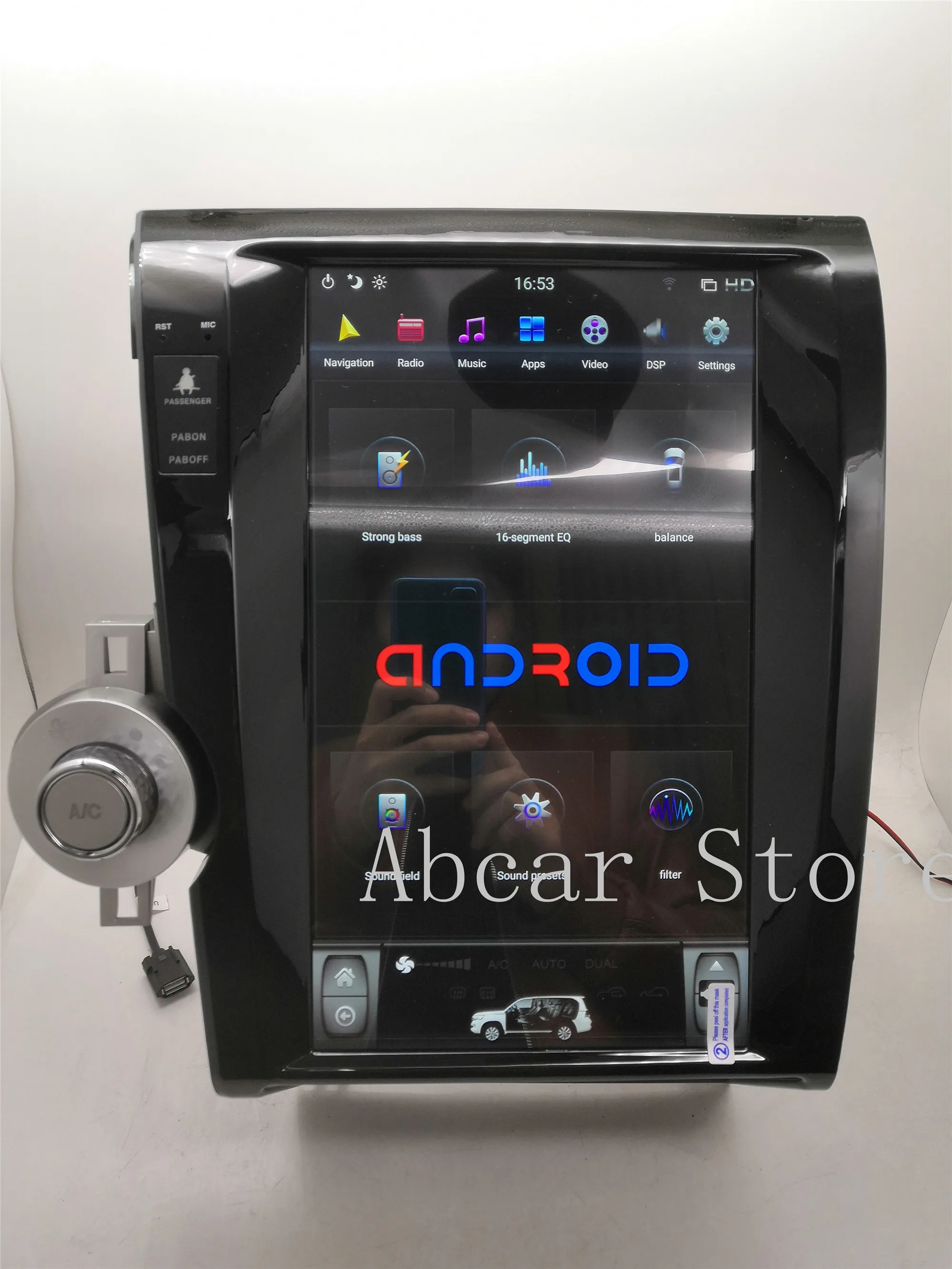 13 6 ''Tesla style Android 9 0 px6 автомобильный dvd плеер GPS навигация для Toyota tundra Sequoia 2007 2011