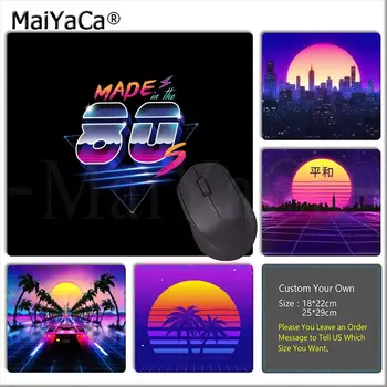 

MaiYaCa Funny Retro 80s Neon colorful mouse pad gamer play mats Smooth Writing Pad Desktops Mate gaming mouse pad