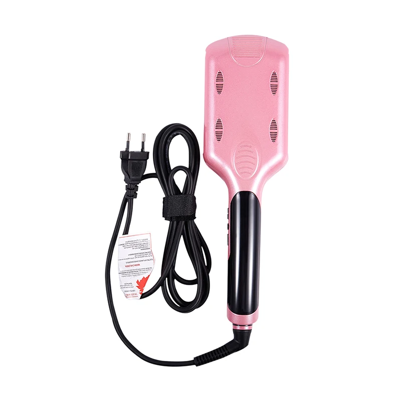 

Three Tube Hair Curler Triple Barrel Deep Wave Water Ripple Egg Rolls Hair Curling Hair Styling Tool(Pink 26Mm Eu Plug)