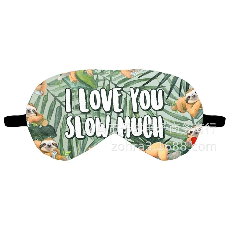 

New Style Shade Protection Eye Patch Cartoon Bradypod Series 3D Digital Printing Lunch Break Sleep Comfortable Cool Eyeshade