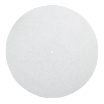 

Foldable Protective Record Player Mat Easy Apply DJ Pad Turntable Parts Reduce Vibration Replacement Artificial Wool Practical