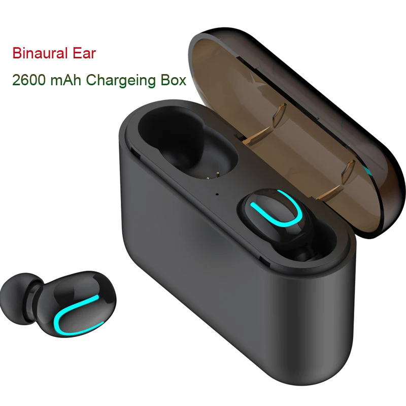 Oppselve TWS беспроводные наушники Bluetooth наушники для Xiaomi iPhone наушники HD стерео Auriculare GamingFone De Ouvido с микрофоном - Цвет: Binaural Black