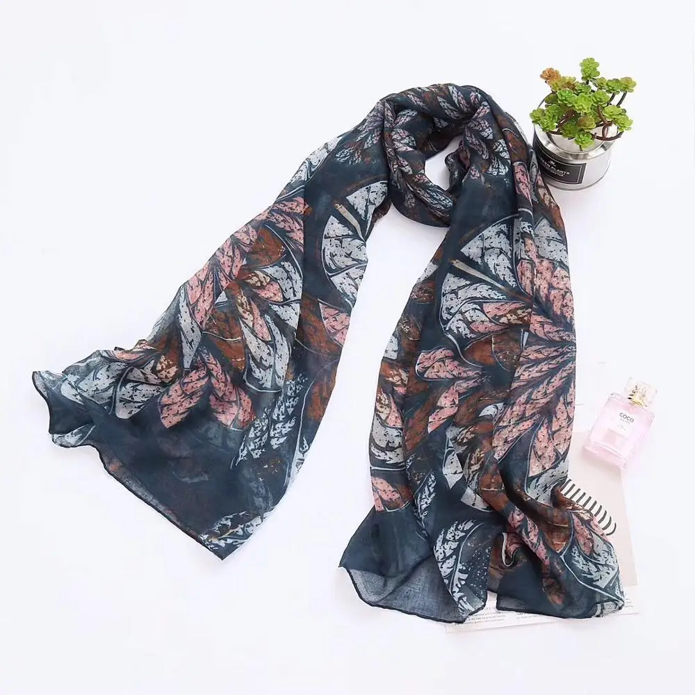 

2019 Newest Women Feather Printed Pattern Scarf 10pcs/lot