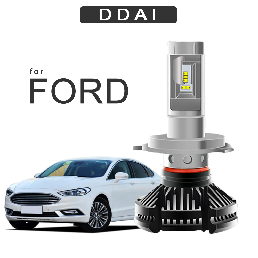 DDAI X3 светодиодный фонарь ZES для EVEREST aurus Mustang 50 Вт 6000LM H4 H7 Автомобильная фара 6500K H1 H11