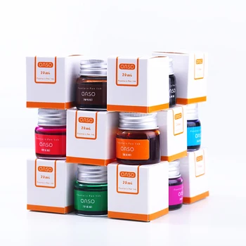 

Creative Fountain Pen Bottle Ink 20ml OASO 1pc Portable Cute Kawaii Mini Pigment Color Ink Drawing Graffiti School Supplies