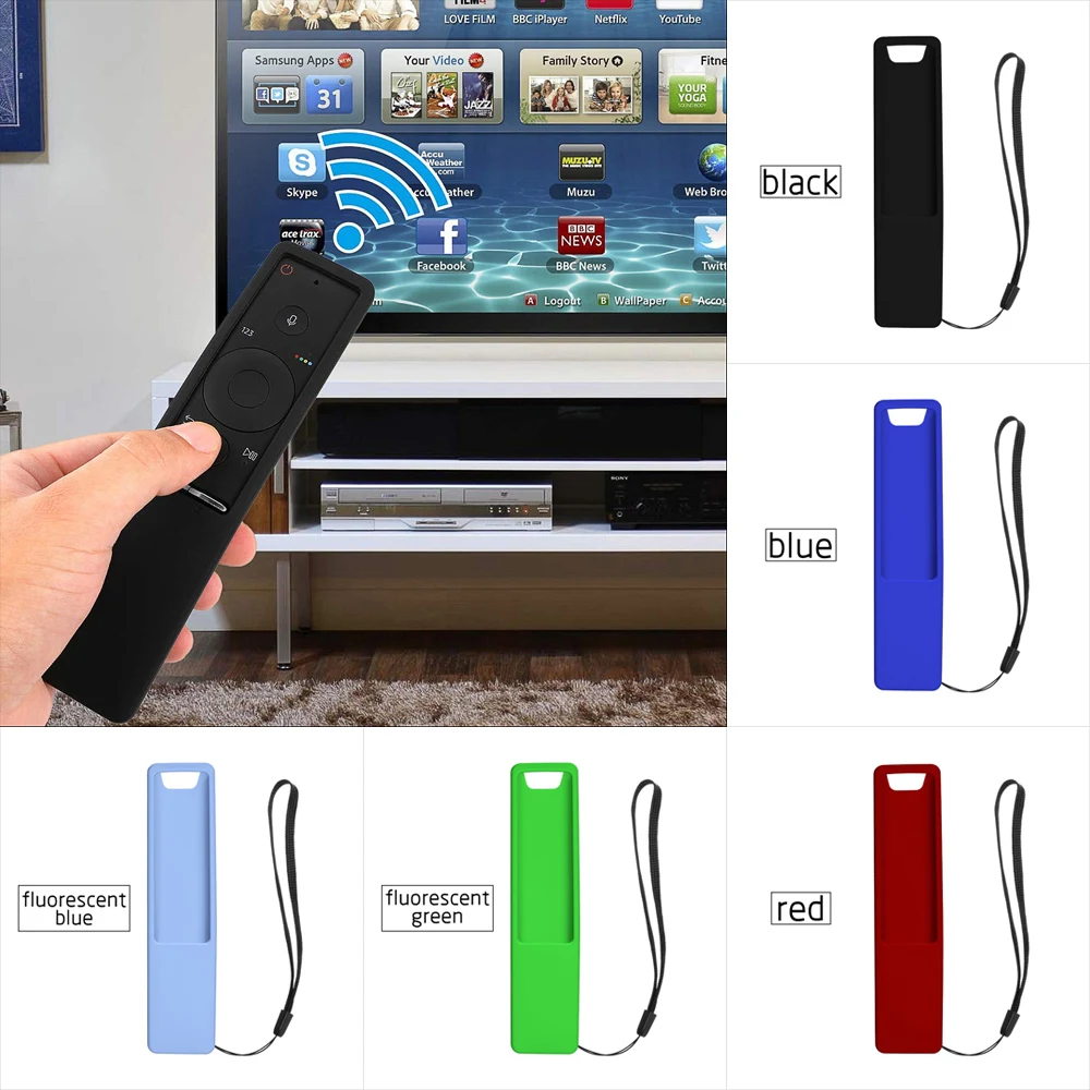 sony android tv remote Universal Soft Silicone Remote Controller Anti-drop Protective Cover Shockproof Shell For Samsung Smart TV Remote Controller samsung smart tv controller