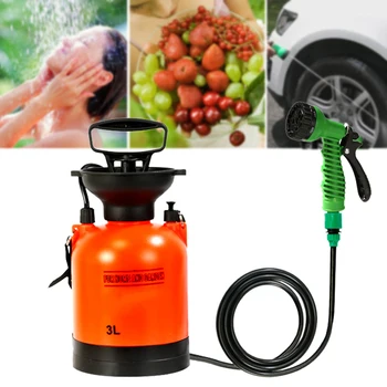 

3L Car Wash Portable Sprayer Watering 360 Degree Rotating Low Consumption Shower Sprinklers Outdoor Camping Time Saving Lawn